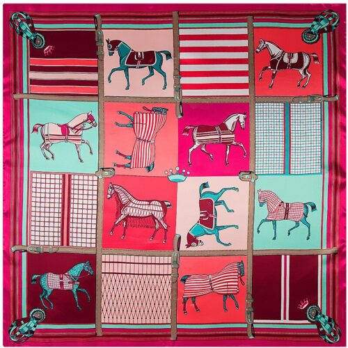 Designer Horse Scarf, Facial Covering, Hijab, Headscarf