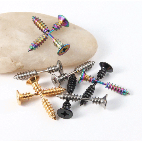 Screw This! Stud Earrings - Image 3