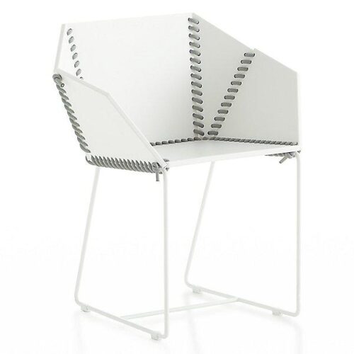 Gandia Blasco Baseball Stitch Marine Grade Patio Dining Chairs - Set of 4 - Image 2