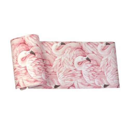 Flock Together Flamingos | Tropical Flamingo Wallpaper Double Roll - Image 3