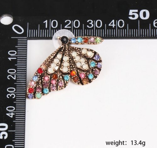 Divided Flight | Crystal Butterfly Wing Earrings - Image 4