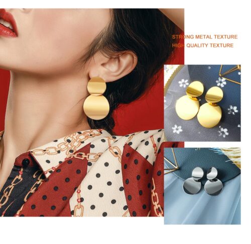 Double Circle of Friends Earrings | Silver or Gold - Image 6
