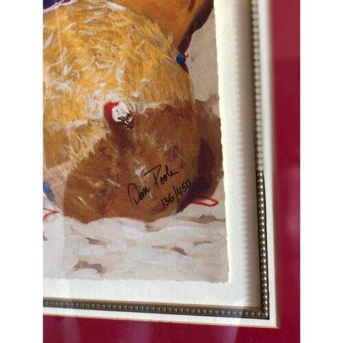 2002 "Monkeys on the Beach" Anthropomorphic Lithograph by Dan Poole, Framed - Image 5