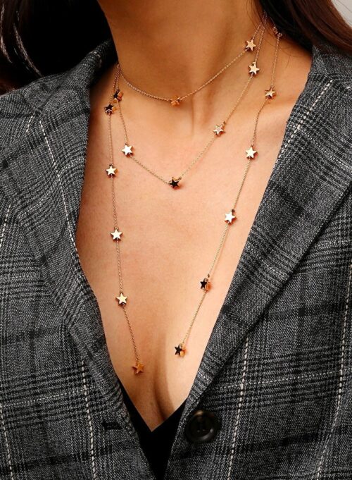 Hello ROCKstars | Long Star Necklace Multilayered - Image 7