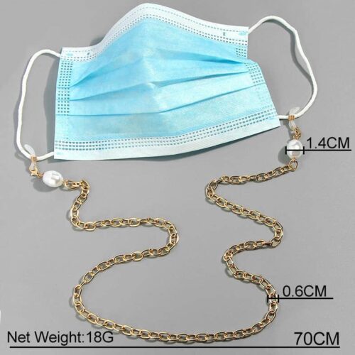 Pearl Necklace Strap for Eyeglass Holder or Mask - Image 2