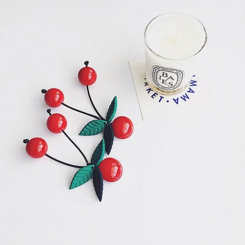 Life Is A Bowl of Cherries | Dangle Cherry Earrings - Image 4