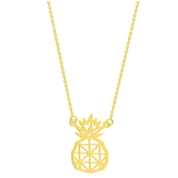 Geometric Pineapple Necklaces