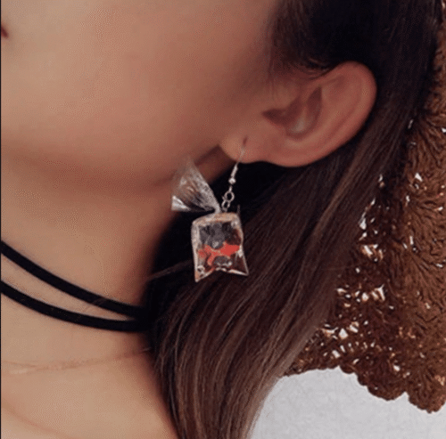 Coral Conservation Acrylic Earrings | Let's Build Our Fish a New Coral Home - Image 4