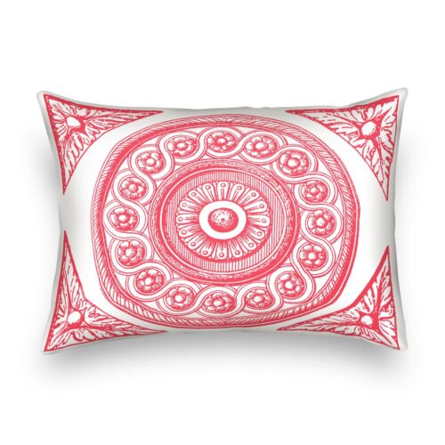 Contemporary Vizcaya Circle Filigree Medallion Pillow Cover - Image 2