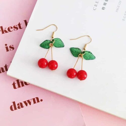 Cheerio! Cherry Earrings - Image 2