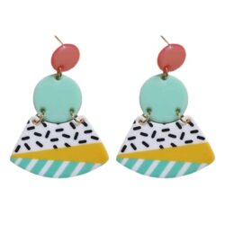 WYNWOOD INSPIRED GEOMETRIC ACRYLIC EARRINGS