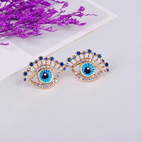 Eye on You | Realistic Eye Shaped Designer Stud Earrings - Image 3