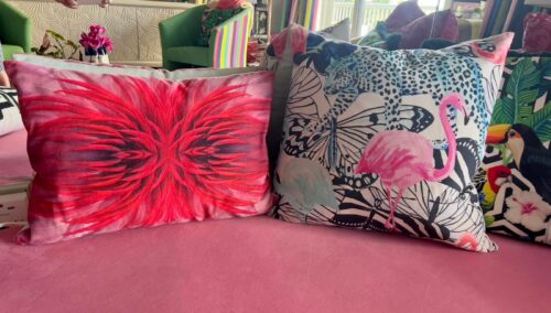 Contemporary It’s a Jungle Out There Tropical Animal Pillow Cover - Image 4
