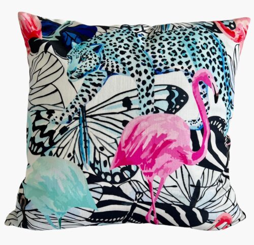 Contemporary It’s a Jungle Out There Tropical Animal Pillow Cover - Image 7