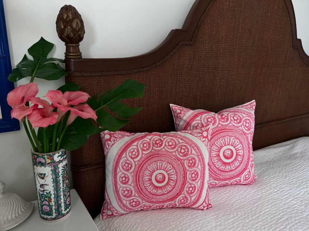 pink pillow cover