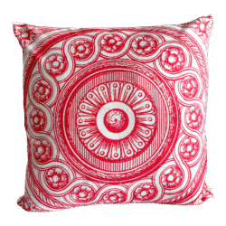 Contemporary Vizcaya Circle Filigree Medallion Pillow Cover