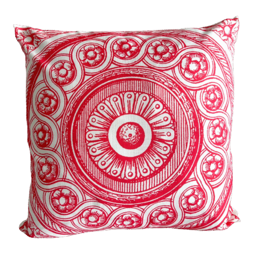 Contemporary Vizcaya Circle Filigree Medallion Pillow Cover