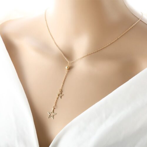 Falling Stars Necklace | Star Choker - Image 3