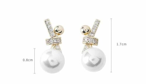 Tied Up | Rhinestone Knot Pearl Earrings - Image 6