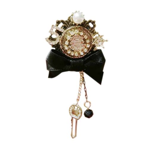 No. 5 Brooch With Bow Tie w/ Rhinestones - Image 10