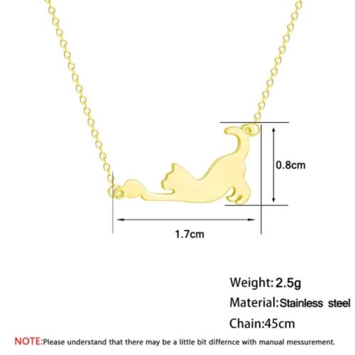 Cute Cat Playing Ball Kitten Necklaces | Necklaces for Girls - Image 4