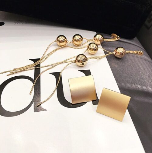 Beautiful Well Rounded #1 Art Deco Geometric Earrings - Image 3