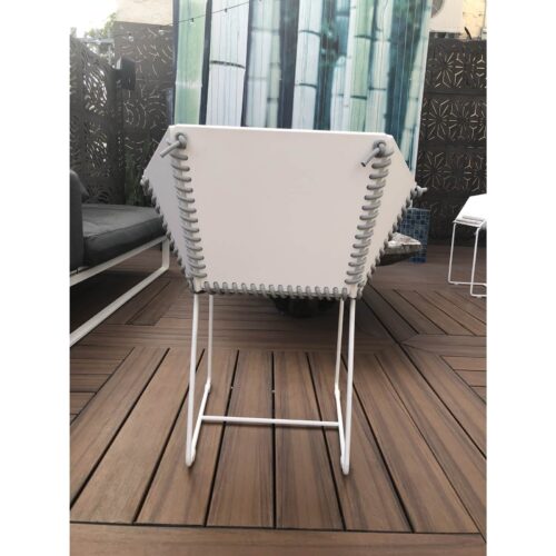 Gandia Blasco Baseball Stitch Marine Grade Patio Dining Chairs - Set of 4 - Image 6