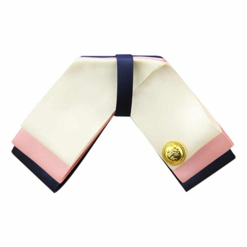 Women's Designer French Flat Layered Bow Tie Blouse Brooch - Image 2