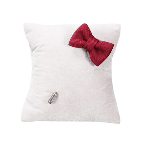 Solid Twill Mini Bow Tie Lapel Pin - Image 2