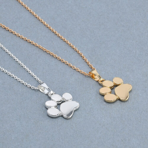 Pet Paw Print Necklace | Pawsitivity Travels a Long Way | Dog Paw Print Necklace | Pet Lover Gift - Image 6