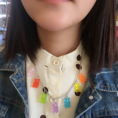 Colorful Gummy Bear Necklace - Image 3