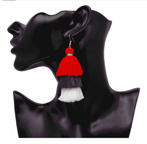 USA Designer Bohemian Tassel Earrings - Image 2