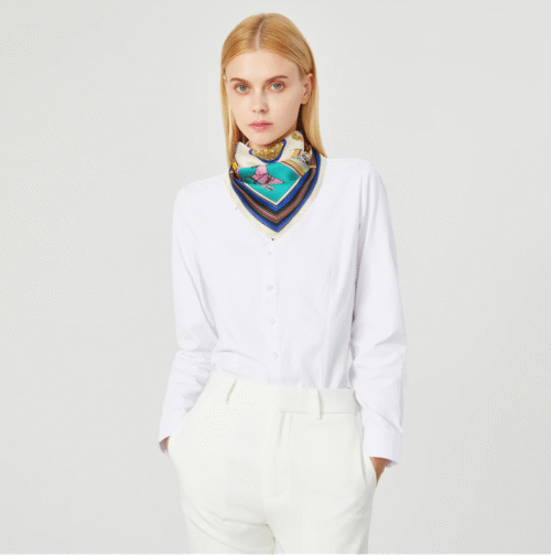 Ten Horses | Designer Silk Horse Scarf For Facial Covering - Image 2