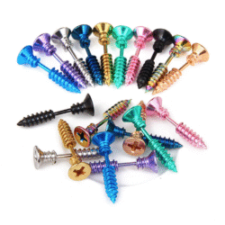 Screw This! Stud Earrings