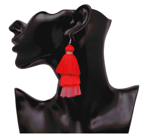 USA Designer Bohemian Tassel Earrings - Image 3