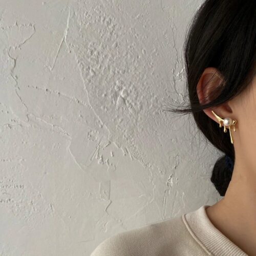 Pearly Paint Dripping Earrings
