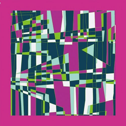 Abstract Geometric Circle Pocket Square, Handkerchief - Image 4