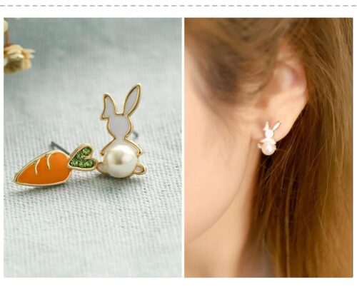 Carrot & Cotton Tale Bunny Earrings - Image 6