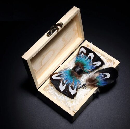Handmade Feather Bow Ties | Pheasant, Dominecker, Peacock + - Image 5