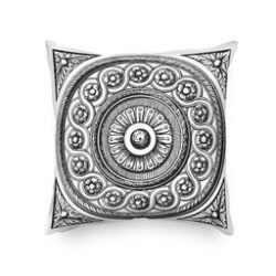 Viscaya Black Circle Medallion Filigree Fabric