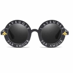 Glamorous & Chic Retro L' Avenugle 3 Word Amour "Blinded By Love" Sunglasses