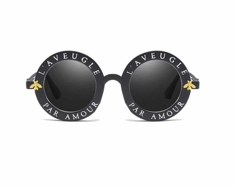 Glamorous &; Chic Retro L' Avenugle 3 Word Amour "Blinded By Love" Sunglasses