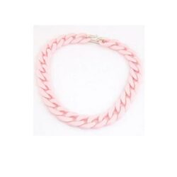 Chunky Acrylic Chain Necklace Available Green & Pink