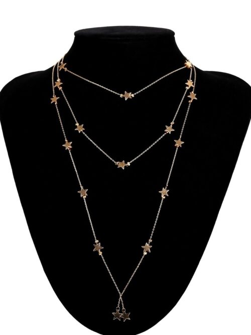 Hello ROCKstars | Long Star Necklace Multilayered - Image 5
