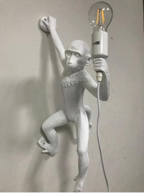 Hanging Monkey Wall Sconce - Image 5