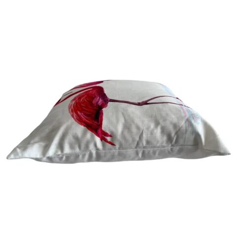 Contemporary 18 X 18 Flamingo Love Birds Pillow Cover - Christi Tasker Miami - Image 4