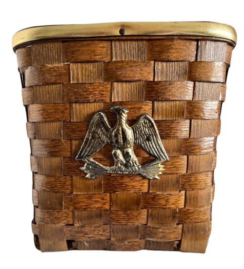 1960s Early American Split Oak Storage Basket - Image 8