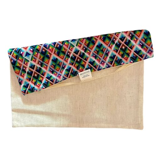 Contemporary Colorful Diamond Flame Stitch Pillow Cover - Christi Tasker Miami - Image 4