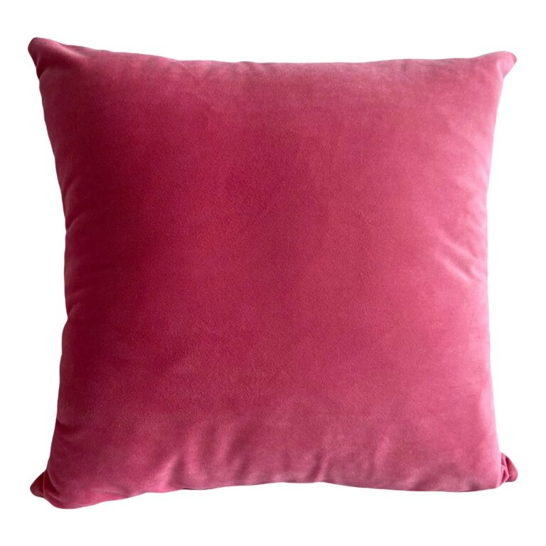 Contemporary Bubble Gum Pink Pillow Cover Performance Fabric Christi Tasker Miami