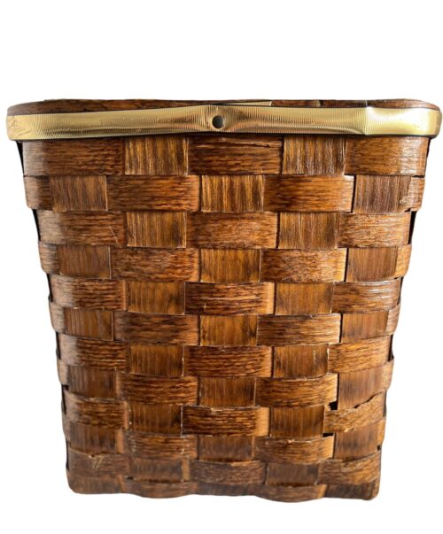 1960s Early American Split Oak Storage Basket - Image 3